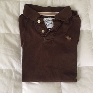 🌺Canvas Brown Abercrombie Polo Short Sleeve🌺